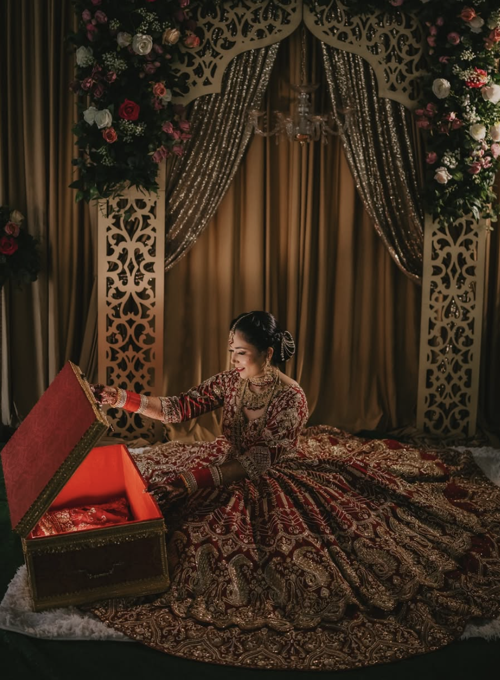 Regal Red Bride